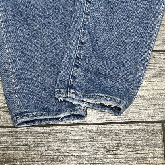 Loft Blue Jeans Women's 8 / 29 Petite Destructed High Rise Skinny Stretch Ankle - Picture 7 of 16